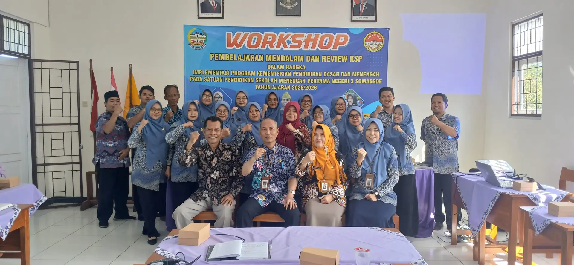 Workshop Pembelajaran Mendalam dan Review KSP SMP Negeri 2 Somagede